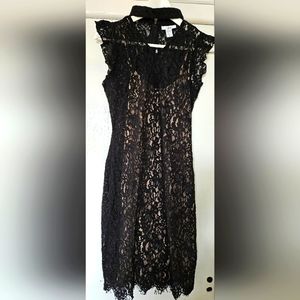 BAR III - Black Lace Dress - Size Medium
